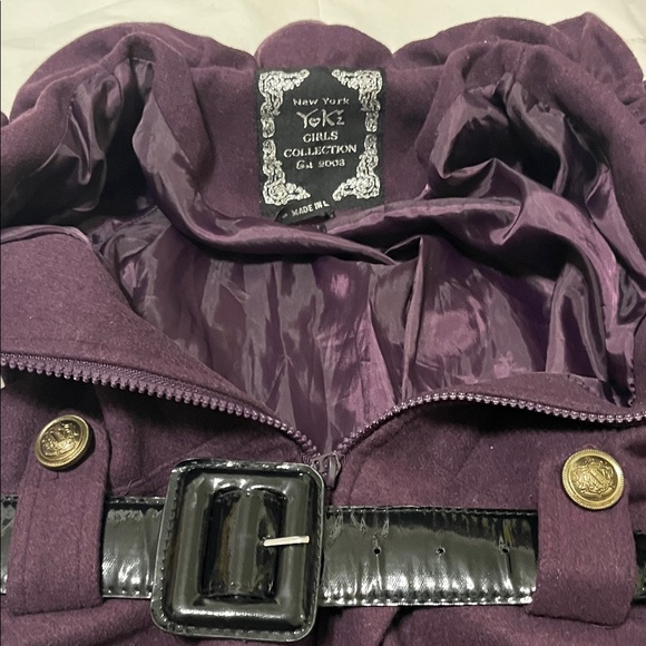 NY Collection Deep Purple Kids Puffer Jacket - Picture 7 of 9